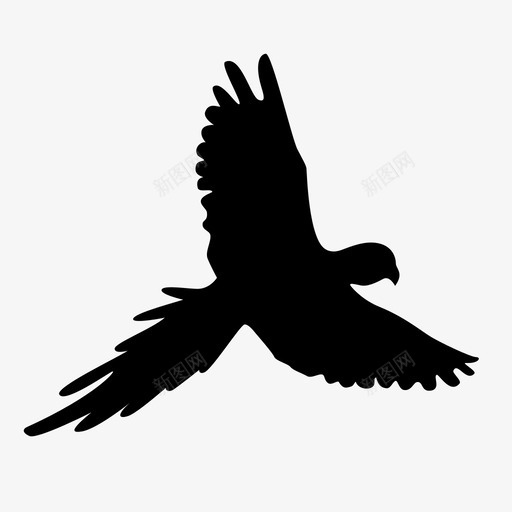 会飞的鹦鹉秃鹫热带图标svg_新图网 https://ixintu.com 丛林 会飞的鹦鹉 动物群 森林生物 热带 秃鹫 羽毛 自然 鹰