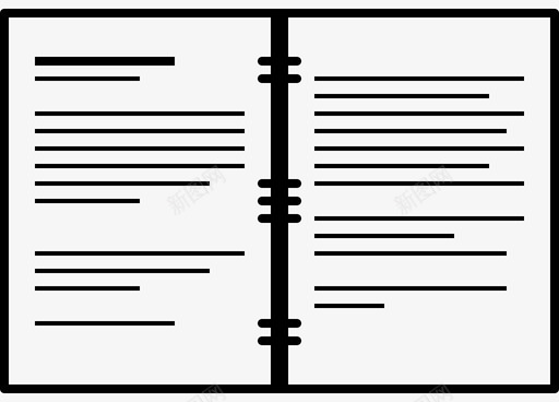 文档故事板螺旋笔记本图标图标