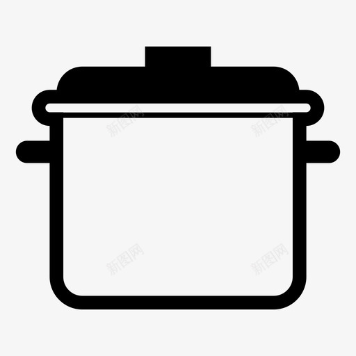 锅炖菜食物图标svg_新图网 https://ixintu.com 吃的 炊具 炖菜 炖锅 烘焙 煮沸 电器 砂锅 锅 食物