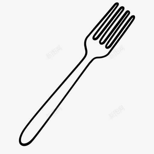 叉子吃饭图标svg_新图网 https://ixintu.com 上菜 叉子 吃 面条 饭