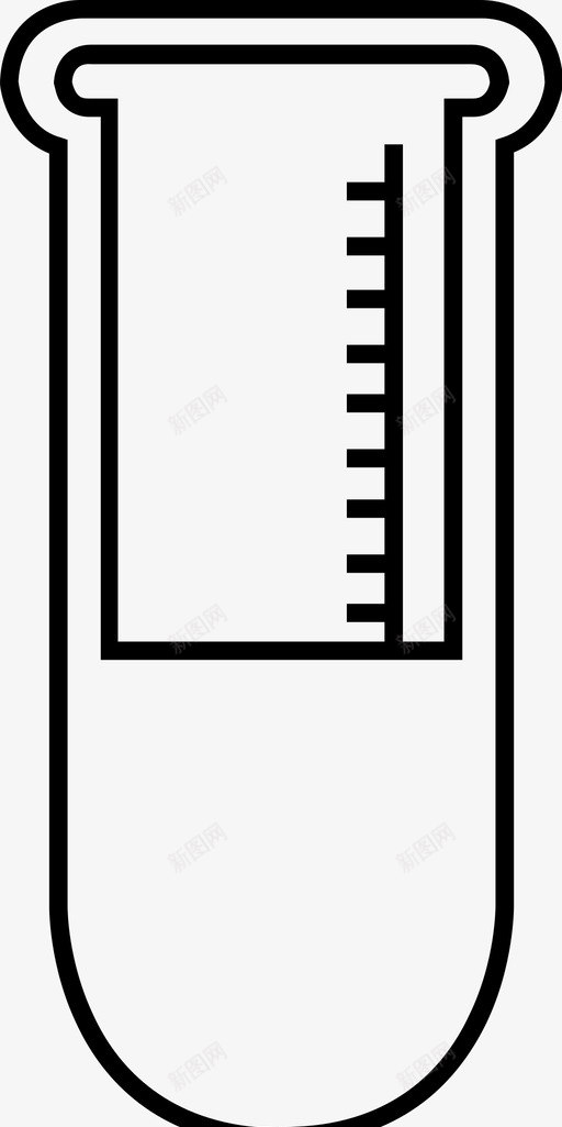 试管样本生理盐水图标svg_新图网 https://ixintu.com 八月随机图标 圆柱体 实验 实验室 样本 生理盐水 研究 管道 试管