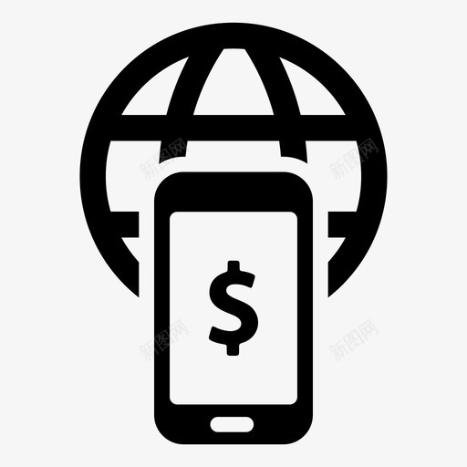 智能手机移动支付移动电话图标svg_新图网 https://ixintu.com 世界各地 在线 智能手机 移动支付 移动电话 网上银行 货币 购物