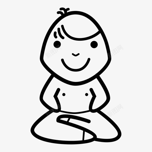 冥想禅宗瑜伽图标svg_新图网 https://ixintu.com 伸展 冥想 减压 和平 姿势 安静 放松 瑜伽 禅宗