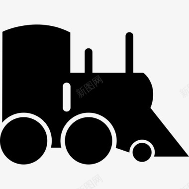 火车发动机机车图标图标