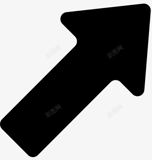 东北实心实心箭头箭头图标svg_新图网 https://ixintu.com 东北实心实心箭头 箭头