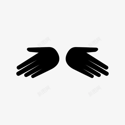 双手乐于助人透明图标svg_新图网 https://ixintu.com 乐于助人 包容 双手 坦率 开放 透明