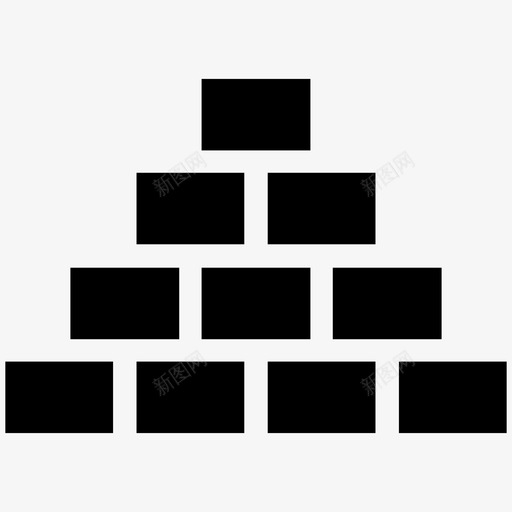 砖块建筑石匠图标svg_新图网 https://ixintu.com 在建 墙 建筑 房地产 房地产实心图标 石匠 砂浆 砖块