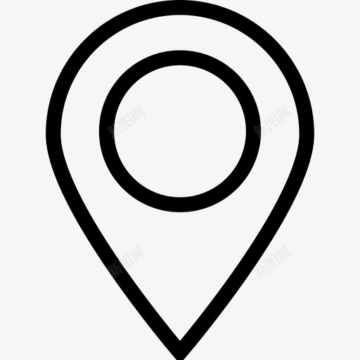 地图标记目的地位置svg_新图网 https://ixintu.com 位置 位置标志 地图标记 导航 目的地