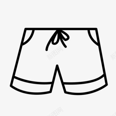 短裤泳裤泳衣图标图标