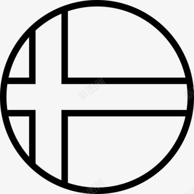 芬兰国家旗帜图标图标