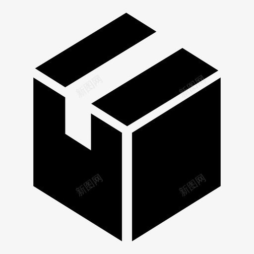 包装盒图标svg_新图网 https://ixintu.com 包装盒