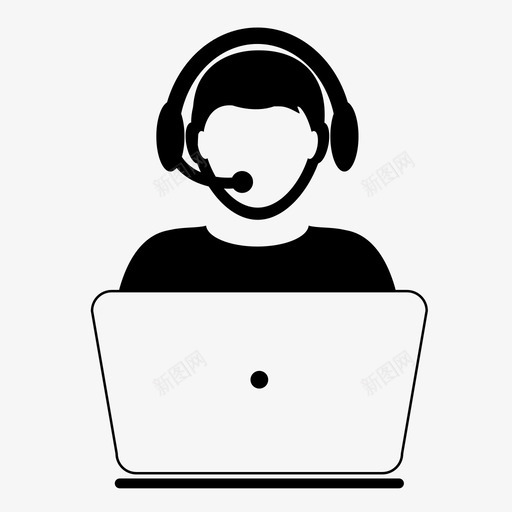 客户支持messenger网络图标svg_新图网 https://ixintu.com messenger 办公室人员 在线 在线支持 在线测试 在线票证 在线面试 官员 客户支持 消息 用户图标-用户在线实时客户支持图标 网络