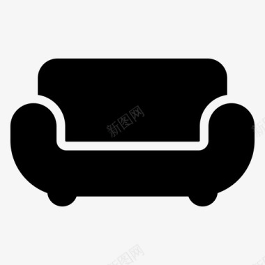 沙发坐椅座位图标图标