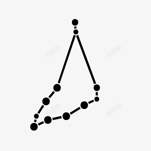 摩羯座地球星座黄道十二宫图标svg_新图网 https://ixintu.com 写在星星上 冬天 地球星座 摩羯座 星座 星星 海山羊 黄道十二宫