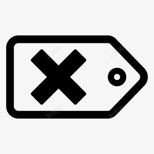 标签不负片图标svg_新图网 https://ixintu.com 不 失败 徽章 标签 负片