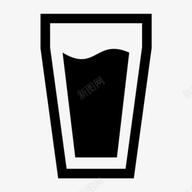 杯子一杯啤酒饮料图标图标