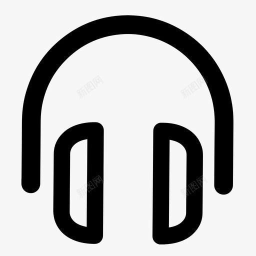 耳机音频低音图标svg_新图网 https://ixintu.com 低音 听 声音 耳机 音乐 音频