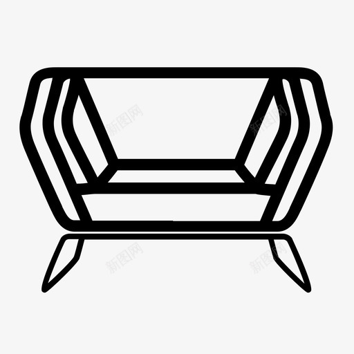 沙发扶手椅靠垫图标svg_新图网 https://ixintu.com 休息 客厅 家具4件 家庭 扶手椅 沙发 电视 靠垫