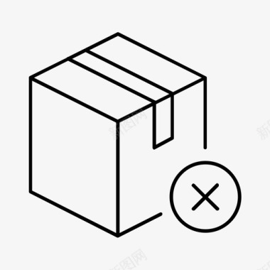 箱送货不成功发货图标图标