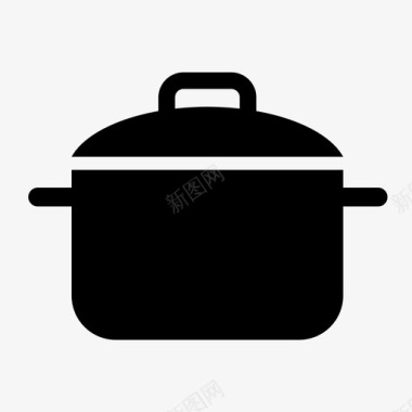 平底锅厨师烹饪图标图标