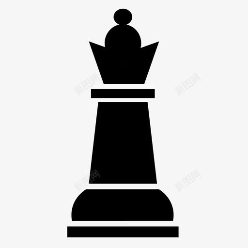 皇后主教棋盘游戏图标svg_新图网 https://ixintu.com 主教 国王 国际象棋 当兵 棋子 棋盘游戏 皇后 西洋棋 车 骑士