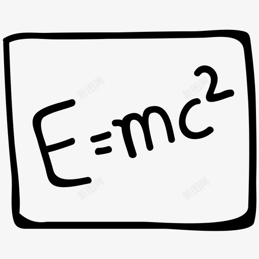 能量公式科学手绘涂鸦图标svg_新图网 https://ixintu.com 科学手绘涂鸦图标 能量公式