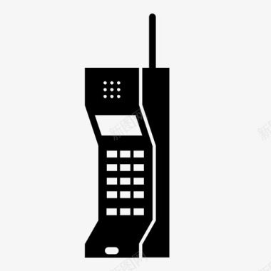 旧手机对讲机收音机图标图标