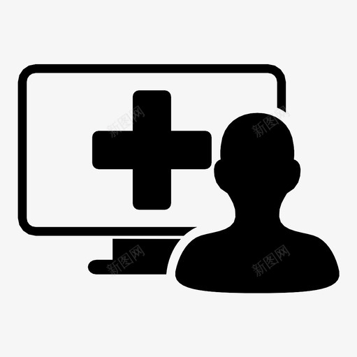 监视器人物角色外围设备图标svg_新图网 https://ixintu.com pc 人物角色 医学 医疗 外围设备 成员 监视 监视器 联机