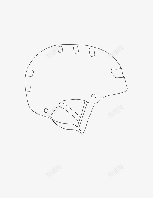 滑板头盔图标svg_新图网 https://ixintu.com 滑板头盔