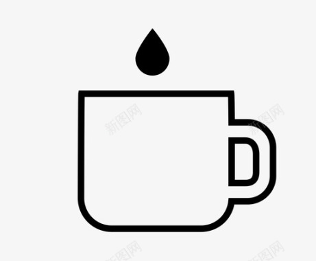 浓缩咖啡茶一杯浓缩咖啡图标图标