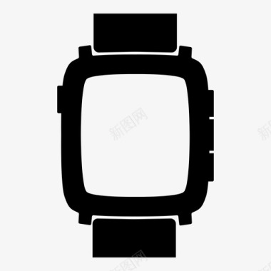 鹅卵石手表iwatch智能手表图标图标