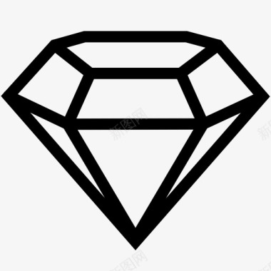 钻石物品材料图标图标