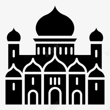 救世主基督大教堂莫斯科教堂图标图标
