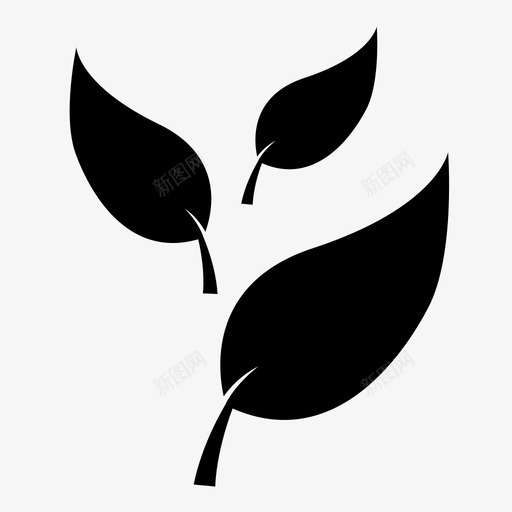 树叶环境环保主义者图标svg_新图网 https://ixintu.com 可持续性 循环利用 树叶 环保主义者 环境 绿色 自然