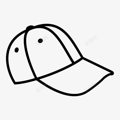 帽子头饰服装图标svg_新图网 https://ixintu.com 头饰 帽子 服装 棒球帽 衣服 配件