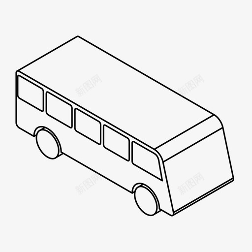 公共汽车城市长途汽车图标svg_新图网 https://ixintu.com 公共交通 公共交通系统 公共汽车 城市 旅行 车辆 长途汽车