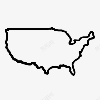 美国旅游领土图标图标
