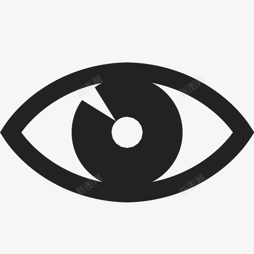 眼睛圆圈视力图标svg_新图网 https://ixintu.com 圆圈 圆形 椭圆 眼睛 睁眼 瞳孔 视力 视野