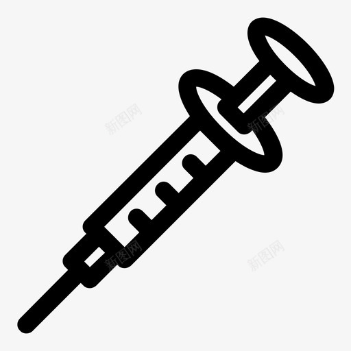 注射器疫苗接种注射图标svg_新图网 https://ixintu.com 六角体 医生 医疗 护士 注射 注射器 疫苗接种 药物 针头