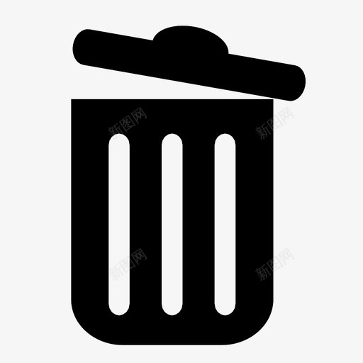 垃圾桶垃圾不要乱扔垃圾图标svg_新图网 https://ixintu.com 不要乱扔垃圾 垃圾 垃圾桶