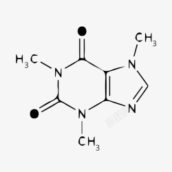 咖啡分子咖啡因分子图标高清图片
