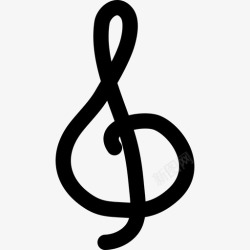 高音歌曲谱号旋律音乐图标高清图片