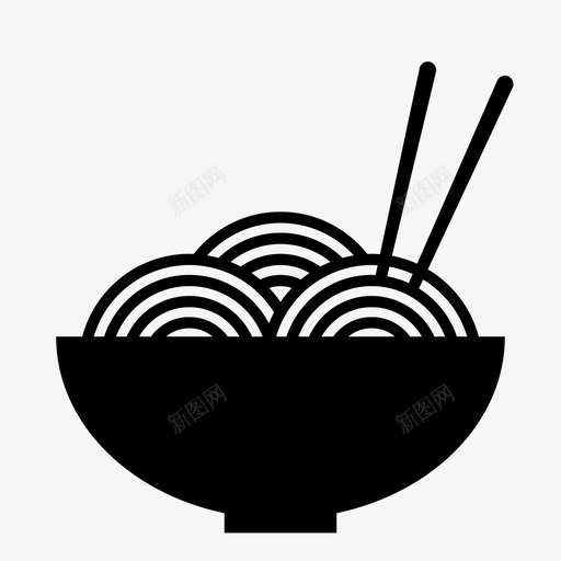 面条粉丝意大利面图标svg_新图网 https://ixintu.com 东方料理 意大利面 料理logo 第二道菜 粉丝 美食家 菜肴中的食物 面条 面条菜 食物 饮食