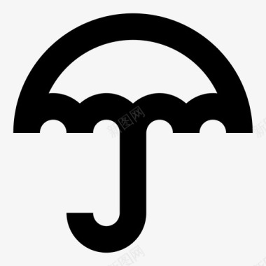 伞物体阳伞图标图标
