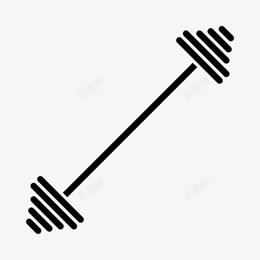 杠铃举重运动图标svg_新图网 https://ixintu.com 举重 健身 力量 工作 强壮 杠铃 训练 运动 重量 锻炼