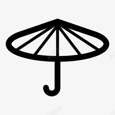 伞衣服盖图标图标