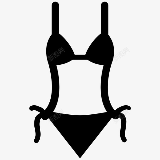 采购产品比基尼小泳装渔网泳衣图标svg_新图网 https://ixintu.com 复古泳衣 女式泳衣 小泳装 异国情调的泳装 服装 泳衣 渔网泳衣 衣服 采购产品比基尼