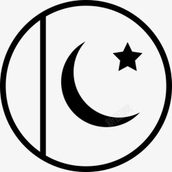 代表月亮巴基斯坦国旗星星代表图标高清图片