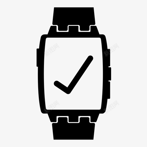 卵石钢好iwatch智能手表图标svg_新图网 https://ixintu.com iwatch 卵石钢好 时间 智能手表 状态