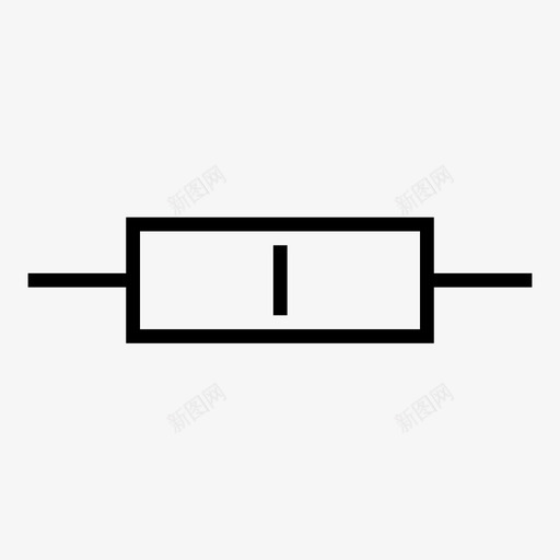 电阻器电气元件电子图标svg_新图网 https://ixintu.com 技术 瓦特 电子 电子元件 电气元件 电阻器 硬件